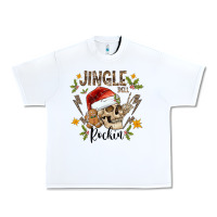 White jingle bell rock black Urban Heavy Tee - CowhideDigitalArt