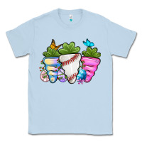 Dusty Blue Easter Day Baseball Easter sports carrots Classic Tee - OliviaCreatesArt