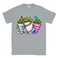 Heather Grey Easter Day Baseball Easter sports carrots Classic Tee - OliviaCreatesArt