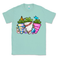 Seafoam Easter Day Baseball Easter sports carrots Classic Tee - OliviaCreatesArt