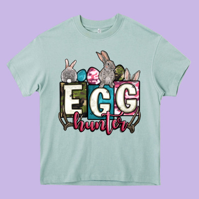 Easter Egg Hunter Heavy Core Tee Designed By Oliviacreatesart