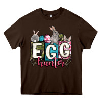 Chocolate Brown Easter egg hunter Heavy Core Tee - OliviaCreatesArt