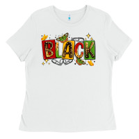 White black Ladies Tee - LillyAllenDesigns