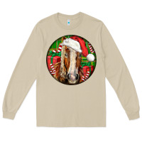 Mushroom Belgian Horse  Christmas Long Sleeve Tee - LillyAllenDesigns