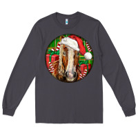 Smoke Belgian Horse  Christmas Long Sleeve Tee - LillyAllenDesigns