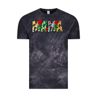 Cloud Black floral animal print mama Vintage Tee - CowhideDigitalArt
