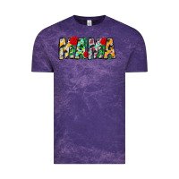 Cloud Purple floral animal print mama Vintage Tee - CowhideDigitalArt