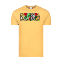 Vintage Mustard floral animal print mama Vintage Tee - CowhideDigitalArt