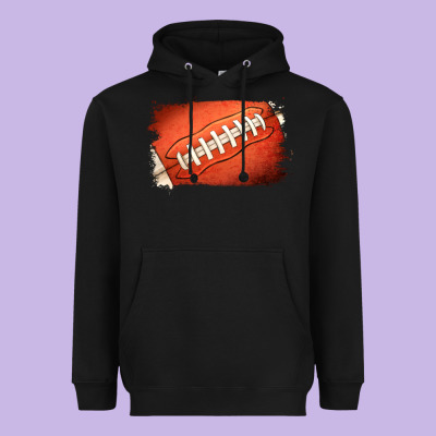 American Football Brushstroke Heavyweight Hoodie Designed By Jasminsmagicworld
