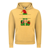 Vintage Mustard christmas elf custom name Vintage Hoodie - Artiststas