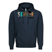 Navy Western senior 2023 Zipper Hoodie - RanaPortraitStore