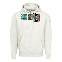 Oatmeal Heather Western senior 2023 Zipper Hoodie - RanaPortraitStore