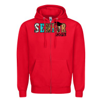 Red Western senior 2023 Zipper Hoodie - RanaPortraitStore