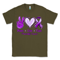 Army Green Pace Love Cure Pancreatic Cancer Classic Tee - Jasminsmagicworld