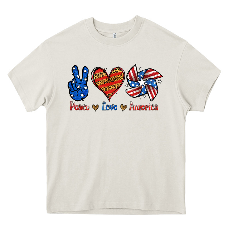Peace Love America Heavy Core Tee by Jasminsmagicworld | Teevron