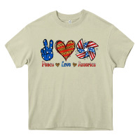 Mossy Peace Love America Heavy Core Tee - Jasminsmagicworld