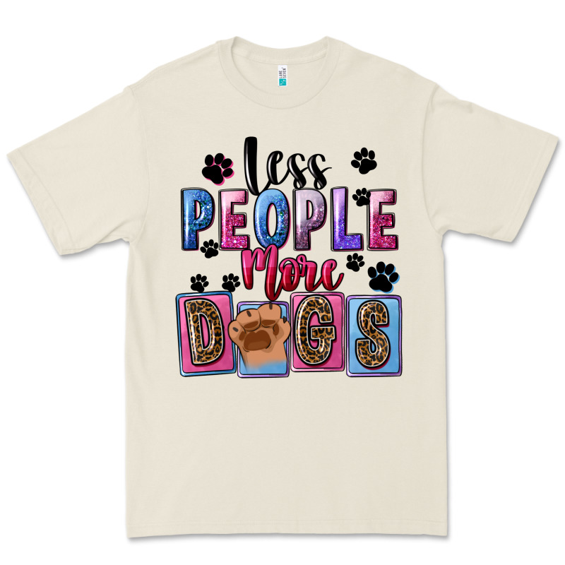 Less People More Dogs Premium Tee by FaDigitalArtStudio | Teevron