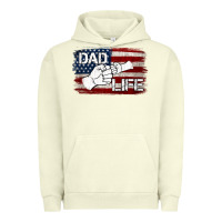 Pigment Pistachio Dad Life with American Flag Urban Hoodie - Jasminsmagicworld