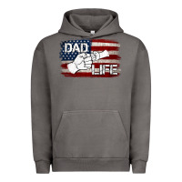 Pigment Tornado Dad Life with American Flag Urban Hoodie - Jasminsmagicworld