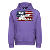 Tulip Dad Life with American Flag Urban Hoodie - Jasminsmagicworld