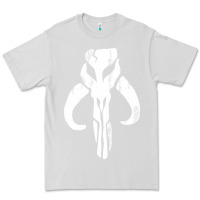 Dove Grey mandorian skull Premium Tee - artisFamous