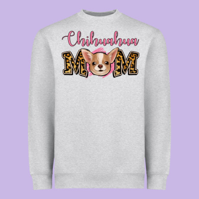 Chihuahua Mom Heavyweight Sweatshirt Designed By Jasminsmagicworld