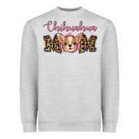 Heather Grey Chihuahua Mom Heavyweight Sweatshirt - Jasminsmagicworld
