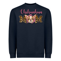 Navy Chihuahua Mom Heavyweight Sweatshirt - Jasminsmagicworld