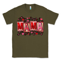 Army Green Pink leopard mama Classic Tee - FaDigitalArtStudio