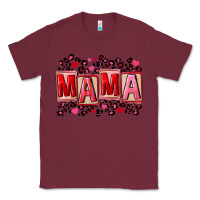 Burgundy Pink leopard mama Classic Tee - FaDigitalArtStudio