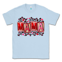 Dusty Blue Pink leopard mama Classic Tee - FaDigitalArtStudio