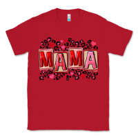 Red Pink leopard mama Classic Tee - FaDigitalArtStudio