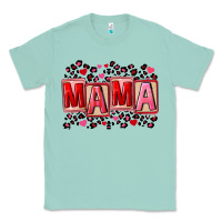 Seafoam Pink leopard mama Classic Tee - FaDigitalArtStudio