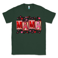 Sports Green Pink leopard mama Classic Tee - FaDigitalArtStudio