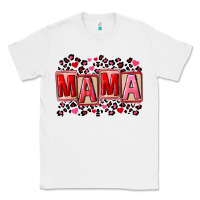White Pink leopard mama Classic Tee - FaDigitalArtStudio