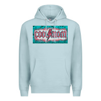 Blue Mist western coll mom    license  plaid  templata Premium Hoodie - BarkalooDesign
