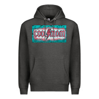 Charcoal Heather western coll mom    license  plaid  templata Premium Hoodie - BarkalooDesign