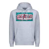 Heather Grey western coll mom    license  plaid  templata Premium Hoodie - BarkalooDesign