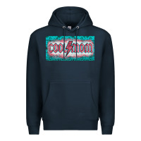 Navy western coll mom    license  plaid  templata Premium Hoodie - BarkalooDesign