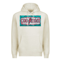Oatmeal Heather western coll mom    license  plaid  templata Premium Hoodie - BarkalooDesign