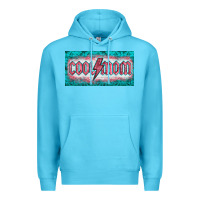 Ocean Blue western coll mom    license  plaid  templata Premium Hoodie - BarkalooDesign