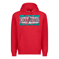 Red western coll mom    license  plaid  templata Premium Hoodie - BarkalooDesign