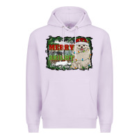 Lilac merry and bright pomeranian Premium Hoodie - RanaPortraitStore