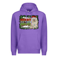 Purple merry and bright pomeranian Premium Hoodie - RanaPortraitStore