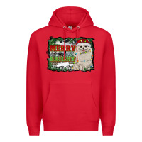 Red merry and bright pomeranian Premium Hoodie - RanaPortraitStore