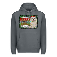 Rock merry and bright pomeranian Premium Hoodie - RanaPortraitStore