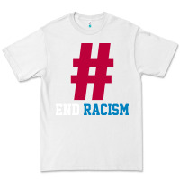 White Basic End Racism Resist - Anti Trump Gift Political Premium Tee - artisFamous