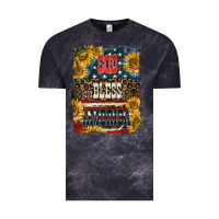 Cloud Black Western God Bless America 4th of July Vintage Tee - LillyAllenDesigns