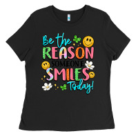 Black be the reason someone smiles today Ladies Tee - LillyAllenDesigns