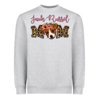 Heather Grey Jack Russel Mom Heavyweight Sweatshirt - Jasminsmagicworld